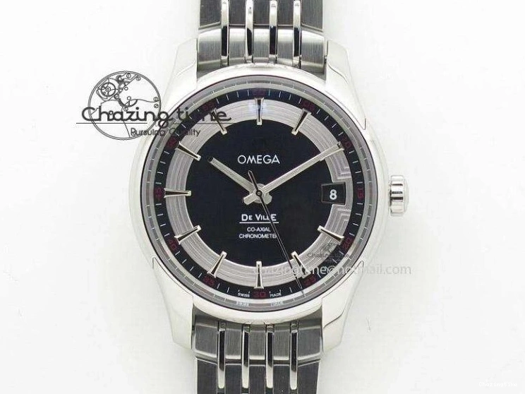 0407 Trendy Planet Ocean 43.5mm SS VSF 1:1 Best Edition Black Ceramic Bezel and Dial on SS Bracelet A8900 Super Clone 7973